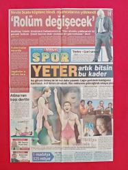 Milliyet Gazetesi Spor Sayfası - 3 Ekim 2000 - Beşiktaş