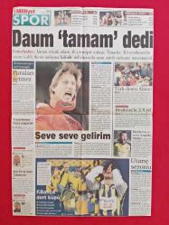 Milliyet Gazetesi Spor Sayfası - 21 Mart 2000 - Beşiktaş