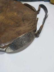 Antika yılan derisi kadın el çantası