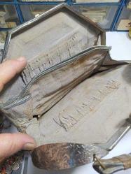 Antika yılan derisi kadın el çantası