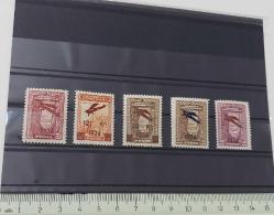 1934 SÜRŞARJLI BİRİNCİ UÇAK PULLARI MNH TAM SERİ 2024 KATALOK DEĞERİ;600.00TL 4RR2AA1 NADİR