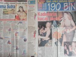 Zımba Türkiye'nin En Delikanlı Haftalık Magazin Gazetesi - 8 Ocak 2003 - Sayı:6 - Seda Sayan - Lezbiyen Şarkıcıların Aşk Kavgası haberi - Soyunmasın Podyumu Bıraksın! haberi  - Güzide Duran - Açınca Birinci Oldu haberi - Çiğdem Çağrus - Sapıklarım hep arkadan vuruyor! - Kadınlarla kucak alemi! haberi - Demet Akalın - Özcan Deniz - Yıl boyunca don giymeyeceğiz haberi - Gizem Özdilli - Berna Arıcı - Arzu Pavlova - Berna Öztürk - Güner Özkul - Müge Oruçkaptan - Arzu Yanardağ - Burcu Egesoy fotoğraf ve haberi - Tam Takım Gazete