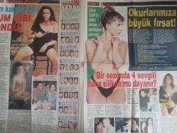 Zımba Türkiye'nin En Delikanlı Haftalık Magazin Gazetesi - 4 Aralık 2002 - Sayı:1 - Hülya Avşar - Kaya Çilingiroğlu - Kayahan - Zeynep Mansur - Serap Acar - Ebru Gündeş - Hande Ataizi - Gizem Özdilli - Müslüm Gürses - Güray Kanan - İlker Özcan - Eray Sezgin - Pascal Nouma - Buffy Tyler - Yalnız Geceler haberi - Kafes Mahkumu haberi - Gülben Ergen - Neşterlik Göğüsler fotoğraf ve haberi - Tam Takım Gazete