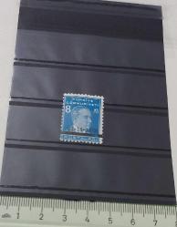 1938 MAVİ 8 KURUŞ ATATÜRK MATEM SERİSİNİN ÇOK NADİRİ MNH ORİJİNAL İSFİLA NOSU 1391 OLAN 2024 KATALOK DEĞERİ; 13.500.00TL ZZ2EE3