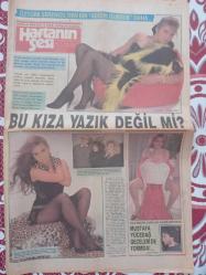 Haftanın Sesi Haftalık Magazin ve Siyasi Aktüalite Gazetesi önlü arkalı 12 sayfa 3 Kasım 1989 Seren Serengil-Öztürk Serengil-Nevin Teoman-Mustafa Yücedağ-Meral Orhonsay-Elia Jazan-Juliette Binoche-Ömer Karacan-Makyaj-Güzide Kasacı-Yunus Bülbül-Deniz Türkali-Füsun Önal-Türkan Şoray-İbrahim Tatlıses-Sezen Aksu-Selma Poyraz-Müjdat Gezen-Gökmen-Cenk Koray-Cem Cahit-Meral Oğuz-Dündar Uluğkay-Serpil Benay-Tarık Akan-Neslihan Yargıcı-Erkan Özarman-Nil Bural-Sibel Egemen-İnci Aksoy-Kenan İpekçi-Nesligül Atasagun-Sema Ali Ramazanoğlu-Seniha Turgut Koşar-Nevzat Ayaz-İhsan Şentürk-Ziver Zıllı- 36*56cm