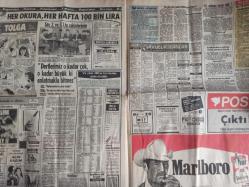 Tan Gazetesi - 15 Mart 1986 - Oya Peri “2 yıl karılık yaptım,üstüne para istiyor “ fotoğraflı haberi- Sadi Irmak’ın oğlu Konya Milletvekili Sabri Irmak - Meral Sezgin - Veysel Atasoy - Işın Atasoy - Ferdi Tayfur - Mutfaktan Gardıroba Ünlüler haberi - Banu Alkan - Aydemir Akbaş - Nurhan Damcıoğlu - Bülent Özüdoğru - Cemil Bircan - Fatma Girik - Tarık Akan - Fahri Kurt - Davina Laurie - Hayriye Okumuş - Tolga Çizgi Romanı - Mehmet Çetin Alp - Muhittin Boşot - Kemal Türen - Abdullah Kulüp - Marlboro Sigara Reklamı - Nuran Yüzbaşı - Nurullah Çınar - Marlon Kemal - İbrahim Tan - Nilüfer - Nil Burak - Seyyal Taner - Serpil Yaşar - Uğur Güçlü - Turgut Akyüz - Abbas Heybetli - Melih Ok - Feri Cansel fotoğraf ve haberi - Tam Takım Gazete
