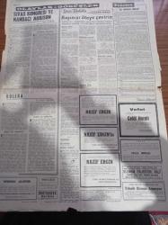 Cumhuriyet Gazetesi - 5 Eylül 1965 - Kurucusu Yunus Nadi - Doğan Nadi - İlhan - Sivas Kongresi Ve Mandacı Morison- Adalet Partisi Yine Türkiye İşçi Partisi'ne İtiraz Etti - Sirkeci'de Boğa Güreşi - Mehmet Ali Aybar'ın Cevabı - 8 Konya Cumhuriyetçi Köylü Millet Partisi Adayı İstifa Etti - Nadir Nadi