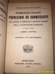 Niemiecko - Polski - Podrecznik Do Konwersacyi - James Connor - Julius Gross Verlag (Almanca - Lehçe - Konuşma Rehberi)