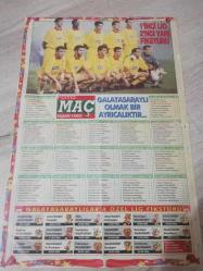 Nostalji Galatasaray takvimli Posteri 1994 1995 sezonu Okan Buruk - Tugay Kerimoğlı - Kubilay Türkyılmaz