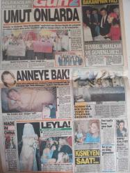 Gün Gazetesi - 24 Ekim 1993 - Paşa Aydın - Deniz Baykal - Mehmet Gazioğlu - Tuğgeneral Aydın - Tansu Çiller - Cevdet Selvi - Meriç Köyatası - Cindy Crawford - Can Pulak - Engin Ardıç - Şevket Okant - Ünal Erkan - Barış Manço - Ayşe Gruda - Aykut Oray - Selda Bağcan - Esmeray - Kamil Sönmez - Mine Koşan - Nejat Alp - Elif Ilgaz - John Frank Kennedy - İlker Sarıer - Sylvia Weinstock - Lütfü Oflaz -  Müslüm Gürses - Reşo Ağa Çizgi Romanı - Süleyman Gök - Leyla Melek - James Coburn - Kraliçe Elizabeth - Prenses Diana - Aydın Güven Gürkan - Cevdet Selvi - Necati Zincirkıran - Şahin Aydın - Bülent Aydın - Nazan Aydın - Şakir Süter - Celal Toprak - Canan Orbay - Şevket Yalaz - Mahsun Kırmızıgül - Dick Tracy - Pembe Yıllar - Silahların Kanunun - Bizim Mahalle - Yıldız Savaşları çizgi romanı - A Milli Futbol Takımı - Aykut Kocaman - Şenol Güneş fotoğraf ve haberi - Tam Takım Gazete