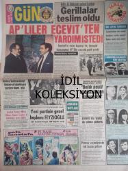 Gün Gazetesi - 5 Mart 1973 - Özer Derbil - Mehmet Kemal - Süleyman Demirel - Turhan Feyzioğlu - Kemal Satır - Faruk Gürler -Fehim Babacan - İsmet İnönü - Meral Yeşilırmak - Fahrettin Altay - Bedia Adalı - Bülent Ecevit - Aydın Akbıyıkoğlu - Salih Güney - Aklınızda Bulunsun haberi - Cebinizdeki Para haberi - Uyanık Şoförün Hikayesi fotoromanı - Melek Görgün - Gökçe Güven - Atilla Ergin - Hazreti İbrahim fotoromanı - Ustura Kemal Çizgi Romanı - Haldun Sevel - Azmi Nihat Erman - Talat Güreli - Gemici Sinbad - Cüneyt Alp çizgi romanı - Ferit Öngören - Reşat İleri - Gırgır Çizgi Romanları Eki - Bak ve Öğren haberi - Serpil Karakurum - Bediz Al - Dünyayı Aydınlatan Nur Çizgi Romanı - Münif Fehim - Mehmet Gündoğan - Sevil Basılgan fotoğraf ve haberi - Tam Takım Gazete