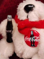 ANAHTARLIK COCA COLA  AMBLEMLİ SEVİMLİ KUTUP AYICIĞI (ÇOK ÇOK ENDER) 99