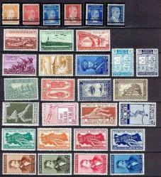 1938-1941 YILLAR ARASI TÜRKİYE CUMHURİYETİ DAMGASIZ TAM SERİ KATALOG DEĞERİ YÜKSEK, MNH PULLAR.
