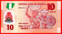 NİJERYA NIGERIA 10 NAIRA 2022 POLYMER UNC ÇİL