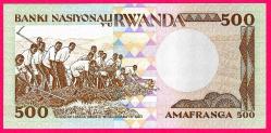 RWANDA 500 FRANCS 1981 PICK # 16 UNC (TK 10 100) ÇİL