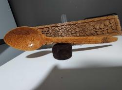 ahşap kaşık ve dekorluk objo