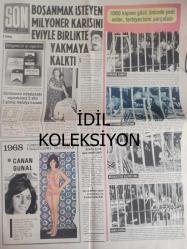 Son Aktüalite Gazetesi - 22 Mart 1968 - Sayı:632 - Aydın Gül - Ahmet Vardar - Boşanmak İsteyen Milyoner Karısını Eviyle Birlikte Yakmaya Kalktı haberi - Canan Günal - 1000 kişinin gözü önünde yedi aslan, terbiyecisini parçaladı haberi - Kurşun Yağmuru fotoromanı - Emine Bacı - Derby V Kayışı Reklamı - Aşk İnsanı Yaşatır fotoromanı - Huzurevinde Tanışan Çift Balayına Çıkmıyor Ama Odaları Birleşecek haberi - Paro Mama Reklamı - Ümiroyal Lastik Reklamı - Renkli Ansiklopedi Ses haberi - Kadıköy'ü Temiz Tutmak İçin Çöp Kutusu Seferberliği Açıldı haberi - Puro Sabun Reklamı - Dakikada Beton Döşemeyi Tamir Ediveriyor fotoğraf ve haberi - Tam Takım Gazete