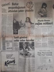 Haftasonu Türkiye'nin En İyi Magazin Gazetesi - Yıl 9 Sayı21 - Türkan Şoray - Rüçhan Adlı - Son Ayrılık haberi - Mine Mutlu - Mahmut Cevher - Ünal Çulha - Görünmeye Adamın Gözüyle haberi - Bahar Yorgunluğunun Altından Şeker Çıkabilir haberi - Tatil Gününü Zehir Eden Kazalar haberi - Etap Marmara Yüzme Havuzu Reklamı - Rejim Rehberi fotoğraf ve haberi - Gazete Tam Değildir Sadece 2 Sayfası Mevcuttur