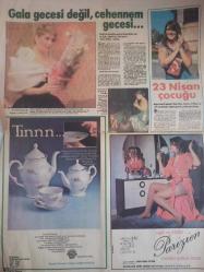 Haftasonu Türkiye'nin En İyi Magazin Gazetesi - 24 Nisan 1981 - Sayı:17 - Türkan Şoray kaçtı haberi - Rüçhan Adlı - Sığındığı İnsan Annesi haberi - Meliha Şoray - Gala gecesi değil, cehennem gecesi haberi - Emel Sayın - Selçuk Aslan - 23 Nisan Çocuğu haberi - Pakize Suda - İstanbul Porselen Reklamı fotoğraf ve haberi - Gazete Tam Değildir Sadece 2 Sayfası Mevcuttur