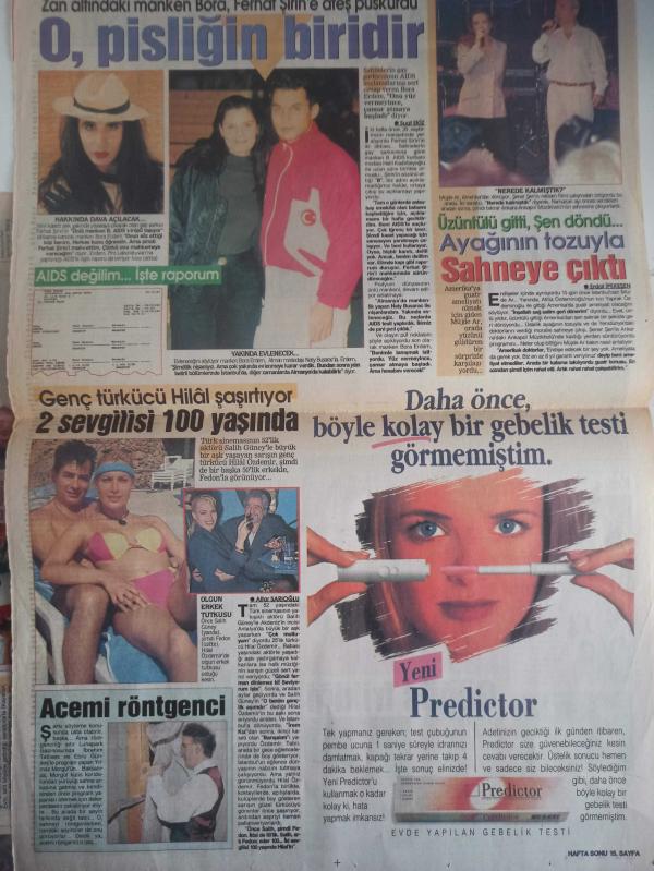 Haftasonu Türkiye nin En İyi Magazin Gazetesi 10 Nisan 1996  