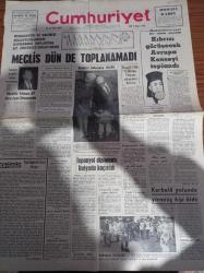 Cumhuriyet Gazetesi - 3 Mayıs 1966 - Kurucusu Yunus Nadi -  İlhan Selçuk - Ordinaryüs Profesör Doktor Sadi Irmak - Macit Nalçaoğlu - Makarios'a Sert Bir Nota Verdik - Mevlüt Yılmaz Adalet Partisi Haysiyet Divanında - Geleneksel Akademi Balosu - İkinci 5 Yıllık Kalkınma Planının Çalışmaları İlerliyor - Süleyman Demirel Ankaraya Döndü