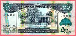SOMALILAND 500 SHILLINGS 2011 UNC ÇİL