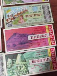 1970 ve  1980 yılların milli piyangoları 11adet