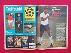 Kicker Sportmagazin Futbol Dergisi - Mexico 1970 - 1970 FİFA World Cup - 1970 Dünya Kupası Özel Sayı - Almanya Posterli