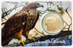 2014 ((Anadolu Kartalı)) Hayvanlar Serisi Darphane Hatıra Parası..