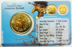 2014 ((Anadolu Kartalı)) Hayvanlar Serisi Darphane Hatıra Parası..
