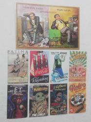Veresiye satan peşin satan ahşap tablo 20x30 cm civarı.Coca Cola aygaz yoda freddy fatıma cigarette vb. Mini poster kart postal afiş tanıtım kart ları duvar süsleme. Koleksiyon dekor hediye obje aksesuar süs nostalji tasarım hobi eğlence vintage aksesuar promosyon reklam Hediyelik dekorluk retro tasarım süs