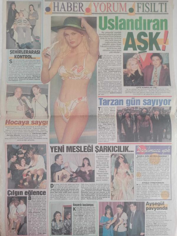 Haftasonu Türkiye nin En İyi Magazin Gazetesi 2 Şubat 1994 Rol  