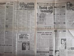 Haftasonu Türkiye'nin En İyi Magazin Gazetesi - Tevhide Dinçer - Yazlık cilt temizliği haberi - Muhteşem Nejad - Plajda yeni moda haberi - Yağlı Ciltlerde İlk Yardım haberi - Göz Farını Korumak haberi - Yüksel Şengül - Cihan Oskay - Fikret Hakan - Evrim Fer - Cihan Oskay - Gordon Milne - Mustafa Denizli - Meral Mansuroğlu - Mustafa Topaloğlu - Talat Bulut - Cumhur Atalay - Hakan Peker - Süper Bulmaca - Zeynep Uğur - Evlilik Köşesi haberi - Kemal Oğuz - Gülten Suveren fotoğraf ve haberi - Gazete Tam Değildir Sadece 4 Sayfası Mevcuttur