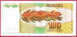 YUGOSLAVYA YUGOSLAVIA 100 DINARA 1990 UNC ÇİL