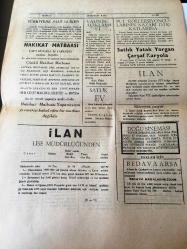 KARS DEMOKRAT KARS GAZETESİ  YEREL TAŞRA BASINI -- 15 TEMMUZ 1959 YIL :4 SAYI :1151- Türkiye diğer Nato Üyelerine Örnektir - Sivas tren  kazası makinistlerinden  biri tevkif edildi - Bazı hadiseler hakkında  valimiz Hilmi  Dağcıoğlu'nun  kesin açıklaması - Doğu  Türkistanlılar  Eisenhower 'e tel çektiler -