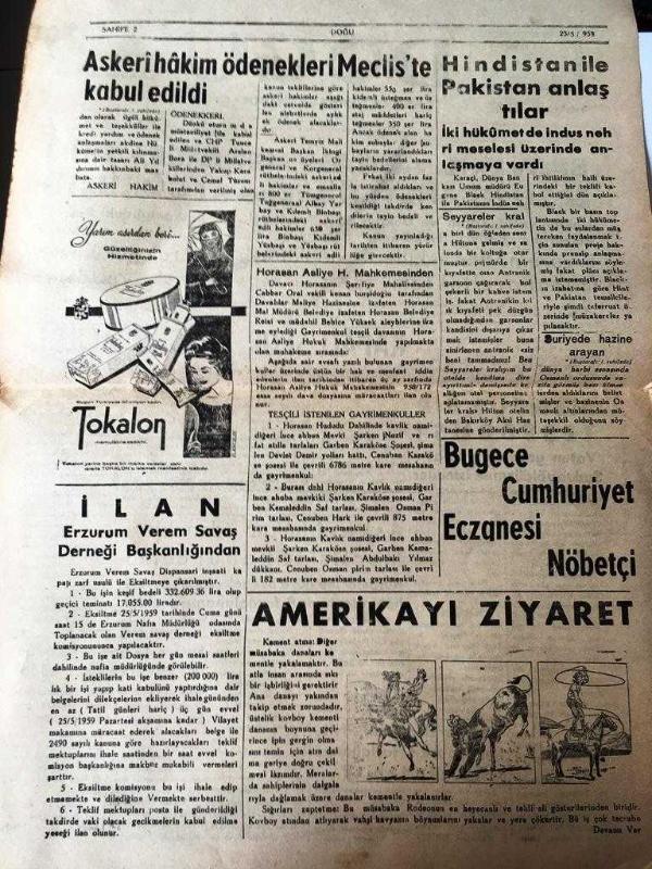 ERZURUM DOĞU GAZETESİ HAKKA TAPAR HAKKI TUTAR YEREL TAŞRA BASINI  