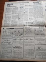 Cumhuriyet Gazetesi - 27 Nisan 1969 - Kurucusu Yunus Nadi - Nadir Nadi - Adnan Menderes'in Dramı Yazı Dizisi - Fikret Otyam - Fenerbahçe Beşiktaş Maçı - TRT Genel Müdürü Adnan Öztrak TRT Her Konuda Tarafsızdır -  Nihat Erim İktidar Direnme Hakkını Bizden Önce Kullandı - De Gaulle - Fransız Halkı Sandık Başında - Milli Türk Talebe Birliği