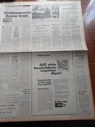 Cumhuriyet Gazetesi - 27 Nisan 1969 - Kurucusu Yunus Nadi - Nadir Nadi - Adnan Menderes'in Dramı Yazı Dizisi - Fikret Otyam - Fenerbahçe Beşiktaş Maçı - TRT Genel Müdürü Adnan Öztrak TRT Her Konuda Tarafsızdır -  Nihat Erim İktidar Direnme Hakkını Bizden Önce Kullandı - De Gaulle - Fransız Halkı Sandık Başında - Milli Türk Talebe Birliği