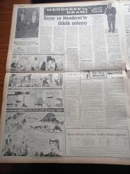 Cumhuriyet Gazetesi - 27 Nisan 1969 - Kurucusu Yunus Nadi - Nadir Nadi - Adnan Menderes'in Dramı Yazı Dizisi - Fikret Otyam - Fenerbahçe Beşiktaş Maçı - TRT Genel Müdürü Adnan Öztrak TRT Her Konuda Tarafsızdır -  Nihat Erim İktidar Direnme Hakkını Bizden Önce Kullandı - De Gaulle - Fransız Halkı Sandık Başında - Milli Türk Talebe Birliği