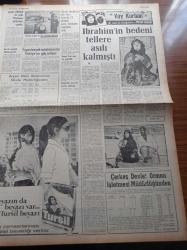 Cumhuriyet Gazetesi - 27 Nisan 1969 - Kurucusu Yunus Nadi - Nadir Nadi - Adnan Menderes'in Dramı Yazı Dizisi - Fikret Otyam - Fenerbahçe Beşiktaş Maçı - TRT Genel Müdürü Adnan Öztrak TRT Her Konuda Tarafsızdır -  Nihat Erim İktidar Direnme Hakkını Bizden Önce Kullandı - De Gaulle - Fransız Halkı Sandık Başında - Milli Türk Talebe Birliği