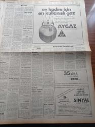 Cumhuriyet Gazetesi - 27 Nisan 1969 - Kurucusu Yunus Nadi - Nadir Nadi - Adnan Menderes'in Dramı Yazı Dizisi - Fikret Otyam - Fenerbahçe Beşiktaş Maçı - TRT Genel Müdürü Adnan Öztrak TRT Her Konuda Tarafsızdır -  Nihat Erim İktidar Direnme Hakkını Bizden Önce Kullandı - De Gaulle - Fransız Halkı Sandık Başında - Milli Türk Talebe Birliği