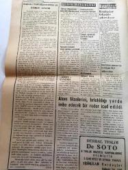 BALIKESİR  BALIKESİR POSTASI YEREL TAŞRA BASINI -27 NİSAN 1960 YIL :18 SAYI :5173- 3000 ölü ,3000 yaralı 17000 kişi de evsiz - Kahve fiyatları indirilmiyor - Halk ve temel eğitimi  bütün yurda yayılacak -  Faruk 'un  kızına  talip olan kız  THY   yaz tarifesi  başladı --İlçe Kaymakamları Şehrimizde  Toplanıyor -  18 gün önce kaybolan kızın cesedi  bulundu -Baharın Düşündürdükleri -Denizlerdeki  balık miktarının artması için tetkikler yapılıyor -  Atom  füzelerini  fırlatıldığı  yerde imha edecek  bir radar icat edildi --Kraliçeler Tekaüde Çıkarılıyor - -Amerika mevcut altın  ihtiyatı 19,5 milyon dolar -Kraliçe Farah Bol Yoğurt  Yiyor ---İngiltere 'nin Türkiye den Yaptığı İthalat Artıyor - Papa nın Selahaddin  Eyyubiye Gönderdiği  Mektup -Amerika 'da  çekirge yetiştiriliyor -
