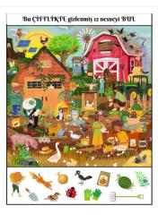 Gizli Resimleri Bulma YAZ-SİL Kitabı