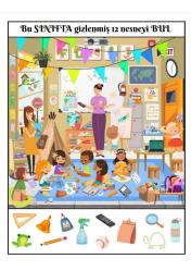 Gizli Resimleri Bulma YAZ-SİL Kitabı