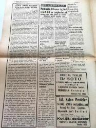 BALIKESİR  BALIKESİR POSTASI YEREL TAŞRA BASINI --26 Nisan 1960 YIL:18 SAYI :5172- Menderes  Cento Toplantısı İçin Bugün Tahran 'a Gidiyor -Sırrı Yırcalı Ankara'ya Gitti-15. Cinayet Savaştepe 'de İşlendi  Bir kadın atılan taşlarla öldürüldü --Havran yolunda  otobüs devrildi --Seyahat  dövizleri  günün  şartlarına  uydurulacak -Zezeleden  İran da 40 bin Nüfuslu  bir şehir  harap oldu ---Çocuklarımızın Geçit  Resmi  Münir Yenal --Vali Kazım Arat Ankara dan Dönüyor --Faydasız sayılan bilgilerden  büyük ölçüde istifade ediliyor - Pamuklu dokuma işçileri için 150 ev  yaptırılacak --Bozulan ciltlerin  düzeltmek kabil fakat  önce sabır lazım --Tokyo da eski Türk  sanat eserleri  sergisi  açıldı -Türkiye büyük hamleler  kaydeden  bir memlekettir --