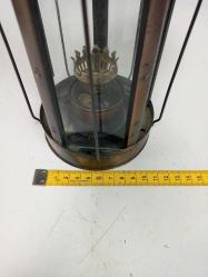 Vintage Madenci Formunda Metal Gazyağı Feneri