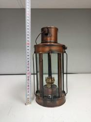 Vintage Madenci Formunda Metal Gazyağı Feneri