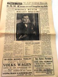 BALIKESİR  BALIKESİR POSTASI YEREL TAŞRA BASINI --23 NİSAN 1960  YIL :18 SAYI :5170- 23 Nisan Milli Hakimiyet ve Çocuk Bayramı - İzci ve yavrukurtlar dün Atatürk  Madalyonuna   çelenk  koydular -  Aksakalda  mektupla  bir muhtar tehdit edildi - 9. Hava Üssü 55 Öğrenciye  Giyecek  Yardım Yaptı - Bekçi  İsteyen  bir mahalle  Münir Yenal - Atom Yüzünden 150 bin Çocuk Sakat   Doğacak - Ford  Vakfı 2308 Dolar Hibe Etti -Doktor Enver Güven -BMM  40  Sene Evvel Bugün  Açıldı -  Spor : Vali Kazım Arat  Kupası   Maçları Yarın Başlıyor -  Bursa ve Eskişehir  Yarın  Karşılaşıyorlar -