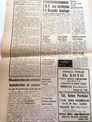 BALIKESİR  BALIKESİR POSTASI YEREL TAŞRA BASINI --22 NİSAN 1960 YIL :18 SAYI :5169 - Haluk Şaman Yarın Geliyor - Subayların  birer sene kıdem alması sağlanıyor - 23 Nisan Milli  Hakimiyet ve  Çocuk Bayramı --Nato   tarafından  Marmara  Adasına  Radar İstasyonu  Kurulacak - PTT nin İlgisine Teşekkürler  Münir Yenal -THY  Yaz Tarifesine 24  Nisan da Başlıyor ---Memleketimizde  erkekler  kadınlardan az  yaşıyor -Doktor  :İbrahim Kemal  Yalçın -Ruslar  Menderese  Uçak Gönderecek - Hollanda  lalesine Atatürk adı  verilecek - İlan Sanayi Vekaletten -Türkiye  Cumhuriyeti  Ziraat Bankası  Kuruluş  Tarihi  1863  Sermayesi  :750.000.000 TL--
