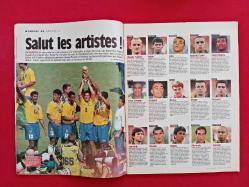 France Football Dergisi - 9 Haziran 1998 - FİFA World Cup - Fransa 1998 Dünya Kupası - Ronaldo, Brezilya, Maldini, İtalya